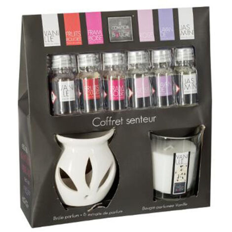 Coffret Senteur 8 Pièces "Bien-être" 23cm Vanille (1/5)