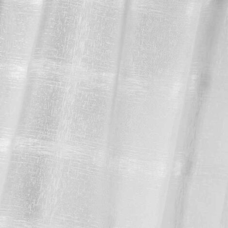 Paire de Voilages Passe-Tringle "Candide" 70x200cm Blanc