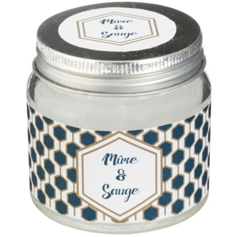 Bougie Parfumée en Verre "Bocal" 65g Mûre & Sauge