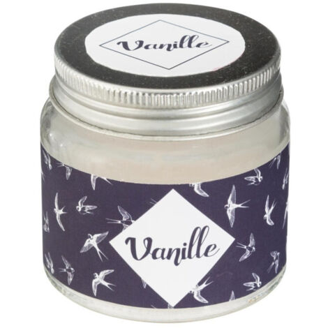 Bougie Parfumée en Verre "Bocal" 65g Vanille