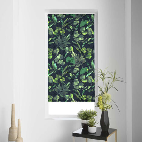 Store Enrouleur Tamisant "Forrest" 60x90cm Vert (1/3)