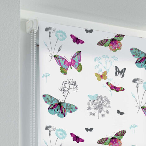 Store Enrouleur Tamisant "Butine" 45x180cm Multicolore