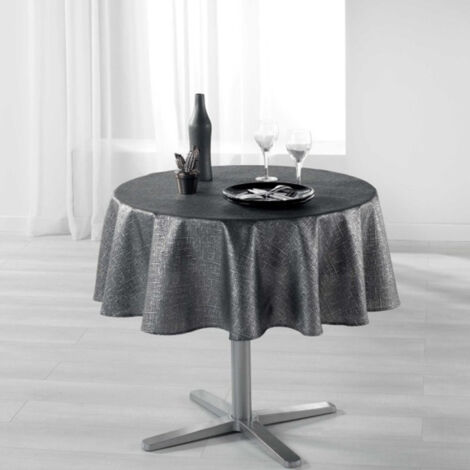 Nappe Ronde Imprimée Formules Mathématiques - 122 Cm De Diamètre, Tissu Polyester Imperméable, Bord élastique