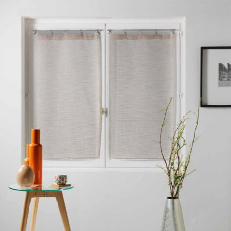 Paire de Voilages "Milza" 60x90cm Beige (1/2)