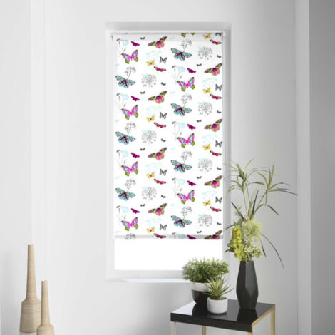 Store Enrouleur Tamisant "Butine" 60x90cm Multicolore (1/3)