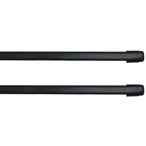 Paris Prix – Lot de 2 tringles extensibles 80-110 cm – Métal et polystyrène – Couleur anthracite – Forme ovale pour décoration intérieure