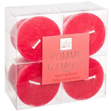 TRINIDa Coffret 3 Bougies Votives Parfumées Pomme & Cannelle – 45 Heures De Combustion, Cire De Soja Naturelle, Idéal Cadeau Automne