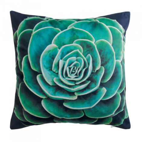 Coussin Déco Déhoussable "Arty" 45x45cm Vert (1/2)