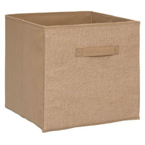 Boîte de Rangement Pliable "Jute" 31x31cm Naturel
