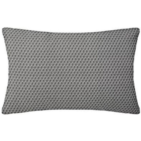 Coussin Déco Déhoussable "Otto" 30x50cm Gris