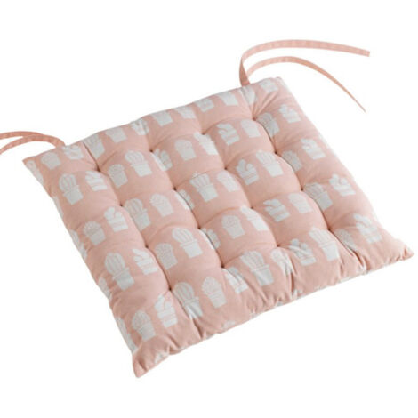 Galette de Chaise "Carlota" 40x40cm Rose (1/2)