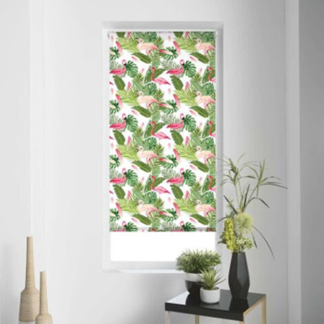 Store Enrouleur Tamisant "Zootica" 45x180cm Vert (1/3)