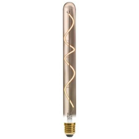 Ampoule Led Torsadée Fumée "Tube" 30cm Ambre