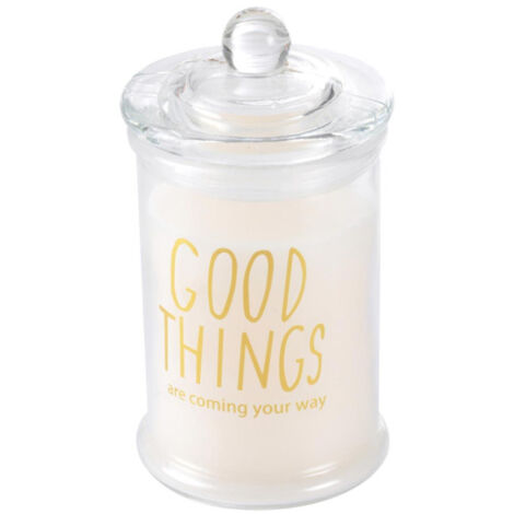 Bougie Parfumée Bocal "Winter Blush" 14cm Blanc (1/2)