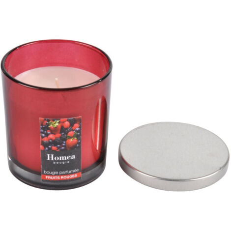 Bougie Parfumée Couvercle "Essentiel" 8cm Fruits Rouges (1/2)