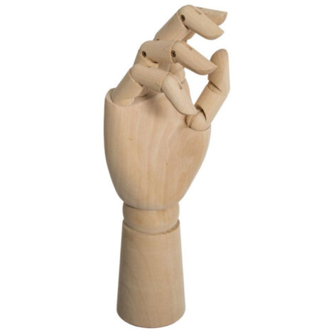 Main Déco en Bois "Collect" 30cm Naturel (1/2)