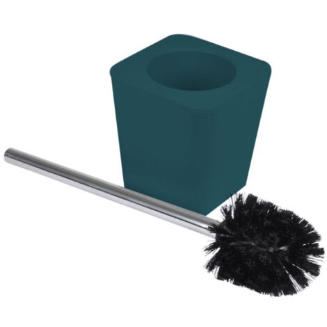 Brosse WC Soft Touch "Vitamine" 39cm Bleu Canard (1/2)