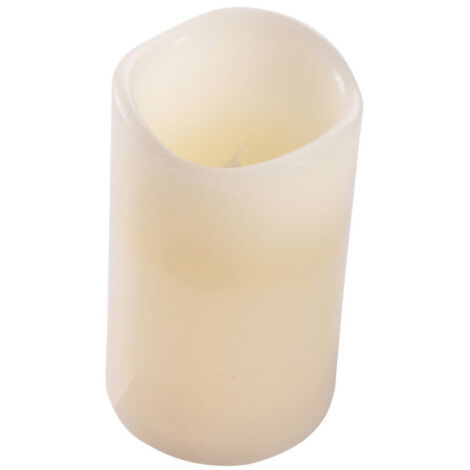 Bougie Pilier LED "Jasper" 15cm Ivoire (1/2)