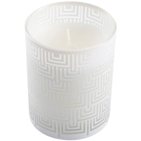 Bougie Parfumée "Graphic Ethnic" 8cm Blanc (1/2)