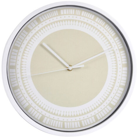 Horloge Murale à Motifs "Ethnic Folk" 30cm Écru (1/2)