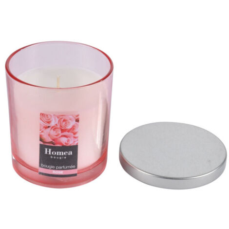 Bougie Parfumée Couvercle "Essentiel" 8cm Rose (1/2)