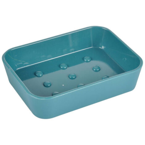 Porte Savon Soft Touch "Vitamine II" 12cm Bleu Émeraude (1/2)