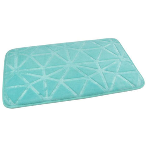 Tapis de Bain Microfibre "Origami" 45x75cm Vert Menthe (1/2)