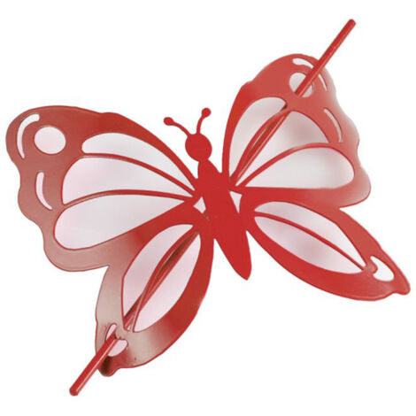 Embrasse de Rideau Broche "Farfalina" 16cm Rouge (1/3)