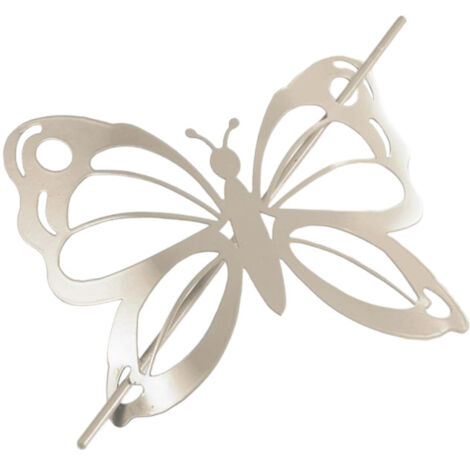 Embrasse de Rideau Broche "Farfalina" 16cm Taupe (1/4)