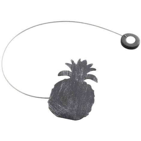Embrasse de Rideau Aimantée "Ghana" 30cm Noir (1/4)