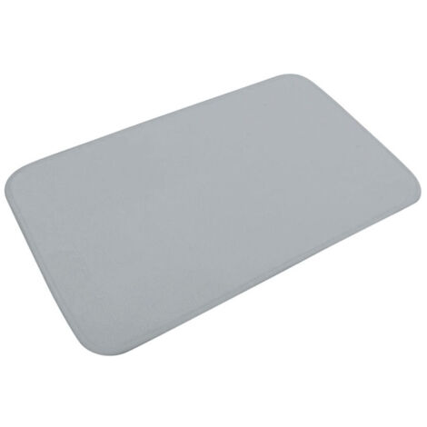 Tapis de Bain Microfibre "Vitamine II" 45x75cm Gris Clair (1/4)