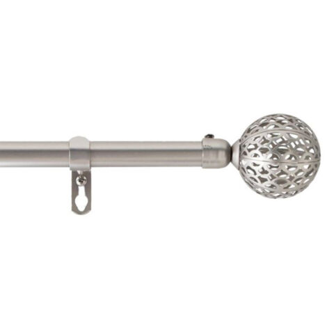 Kit Tringle Déco Extensible "Globa" 120-210cm Chromé (1/3)