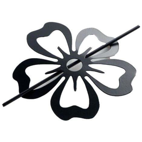 Embrasse de Rideau Broche "Pétaly" 15cm Noir (1/3)