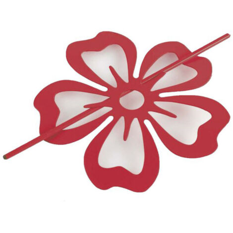 Embrasse de Rideau Broche "Pétaly" 15cm Rouge (1/3)