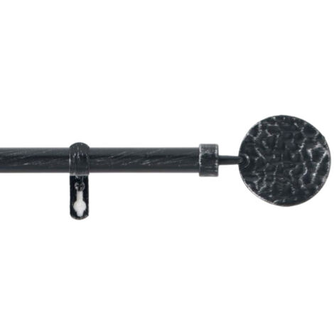 Kit Tringle Déco Extensible "Bullette" 120-210cm Noir (1/4)