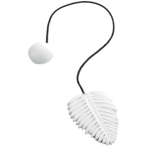 Embrasse de Rideau Aimantée "Zafara" 33cm Blanc (1/4)