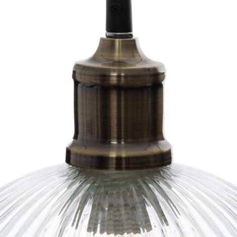 Lampe Suspension Verre "Laye" 20cm Transparente