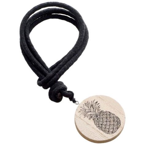 Embrasse de Rideau en Bois "Guarani" 41cm Noir (1/4)