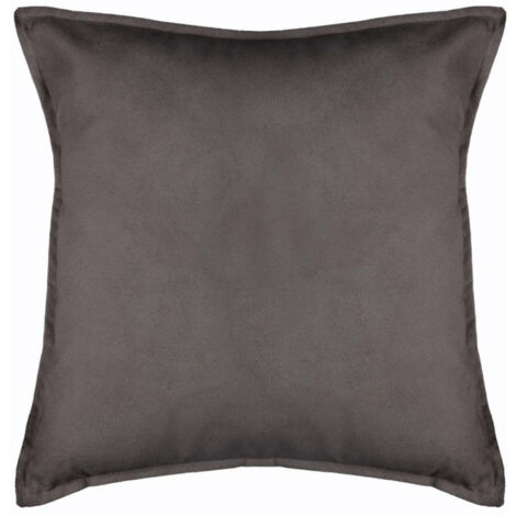 Coussin Déco Déhoussable "Lilou" 55x55cm Gris (1/4)