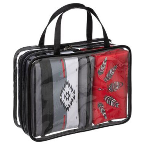 Set de 4 Trousses de Toilettes "Buffalo" 27cm Rouge