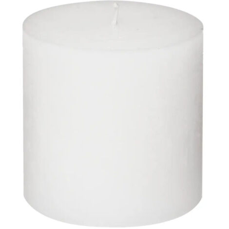 Bougie Cylindrique "Rustic" 10cm Blanc (1/3)