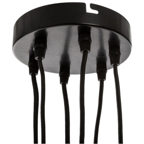 Suspension Design en Métal "Udell" 15cm Noir