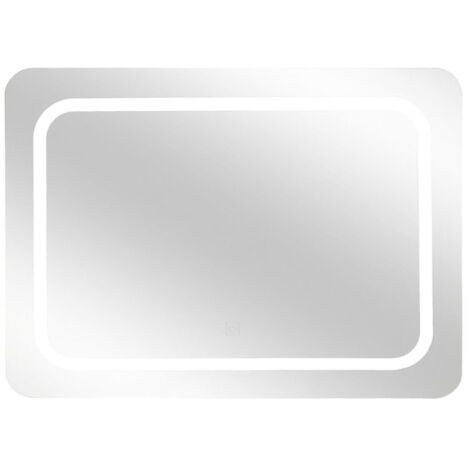 Five Simply Smart – Miroir lumineux de salle de bain 65 cm – Éclairage LED tactile – Design rectangulaire transparent – MDF et verre (1/3)