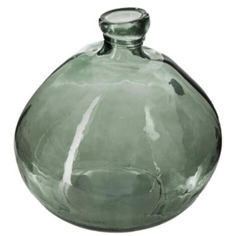 Vase Ballon en Verre Recyclé "Uly" 33cm Kaki