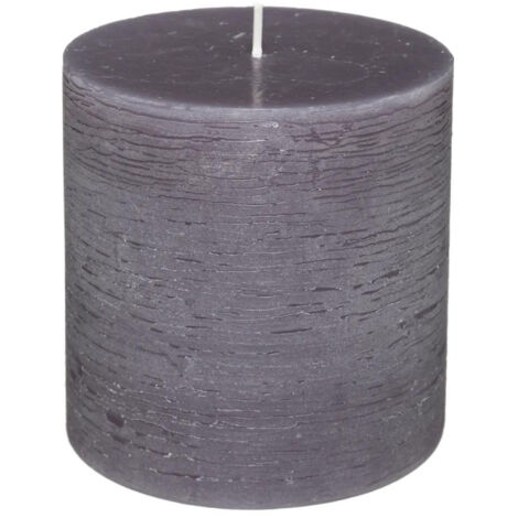Bougie Cylindrique "Rustic" 10cm Gris (1/2)