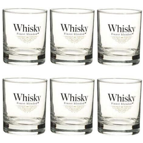 Lot de 6 Verres à Whisky "Blend" 30cl Transparent
