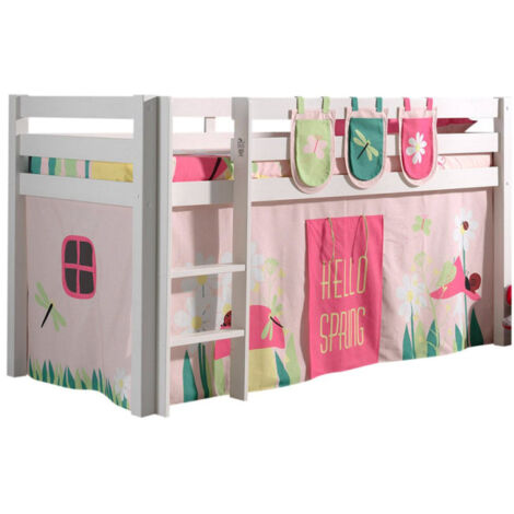 Pack - Lit Enfant, Tente & 3 Pochettes "Pino Spring" Blanc (1/3)