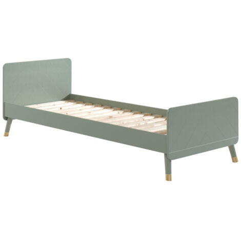 Lit Enfant en Bois Massif "Billy" 90x200cm Vert (1/3)