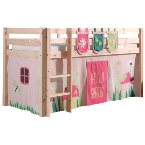 Pack - Lit Enfant, Tente & 3 Pochettes "Pino Spring" Naturel (1/4)