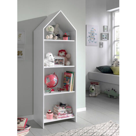 Étagère Bibliothèque 4 Niveaux "Casami" 171cm Blanc